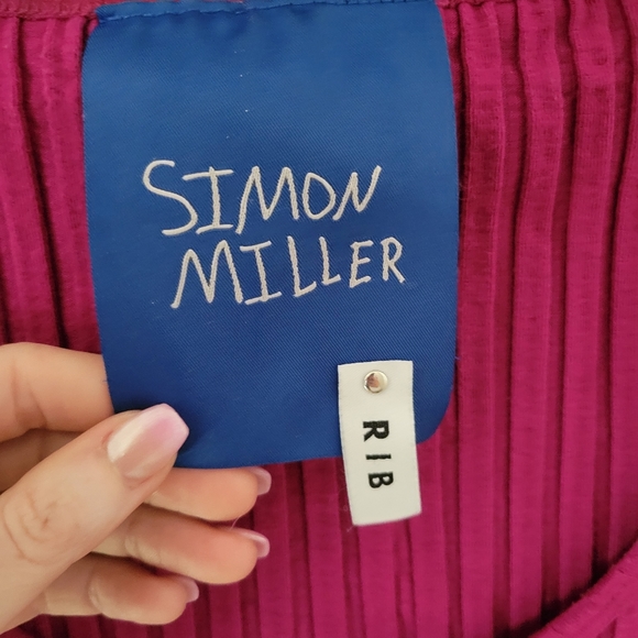Simon Miller Pink Ribbed Top - Picture 4 of 4